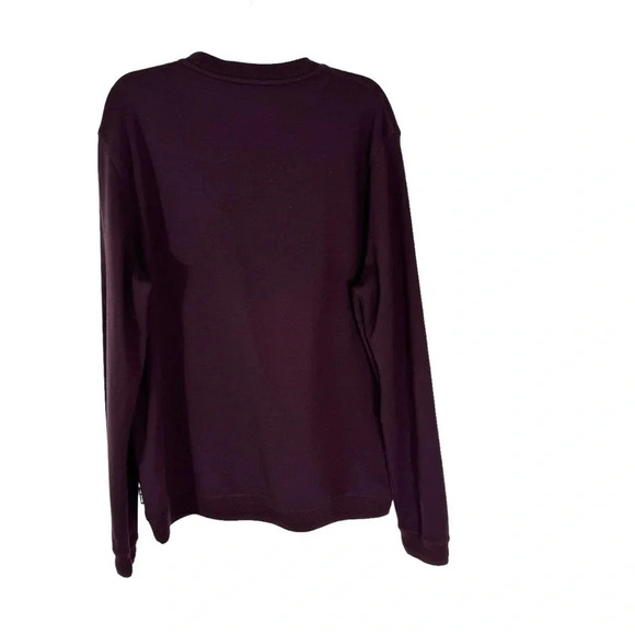 Ted Baker London Tricks Slim Fit Quilted Jersey Sweatshirt Burgundy Size XXL - Picture 5 of 11